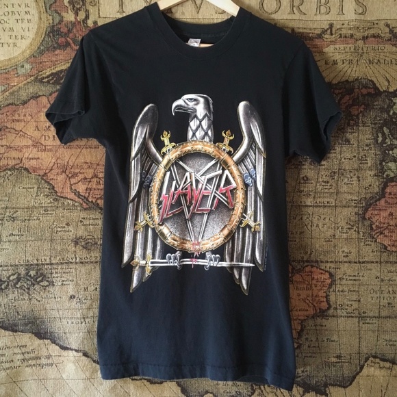 SLAYER 1991 Concert Shirt Rare Vintage - Picture 1 of 4